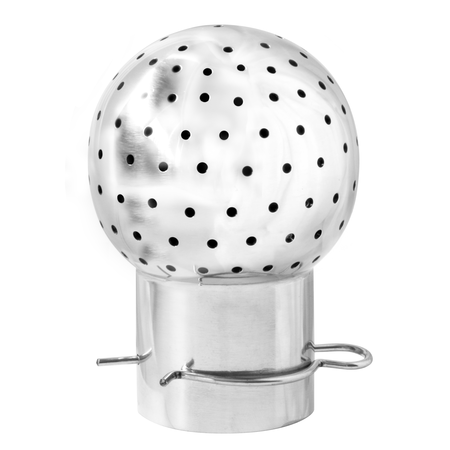 STEEL & OBRIEN Stationary Spray Ball Type A 360 Deg. w/Clip - 316SS SBSA-1.5X2.5-316